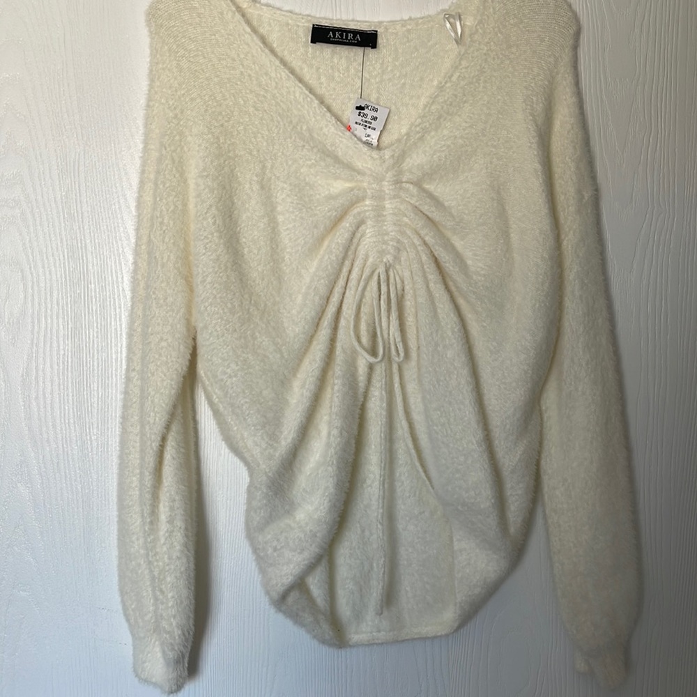 Akira white sweater